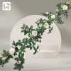 Wholesale of artificial rattan flower branches, plant flowers, vines, artificial flowers, atmosphere decoration items, plant leaves, ceiling decoration, and green plants Application Scenario